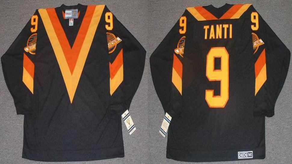 2019 Men Vancouver Canucks #9 Tanti Black CCM NHL jerseys->vancouver canucks->NHL Jersey